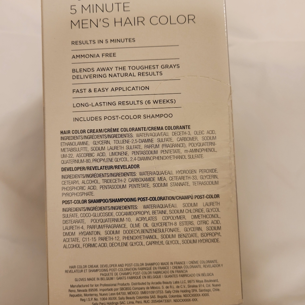 New 3 pack Ion Color Brilliance 5 minute hair color Steel Gray - Picture 4 of 8